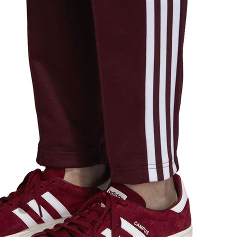 adidas original beckenbauer pants maroon